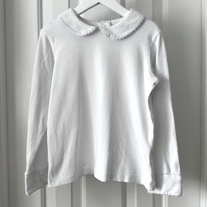 Classic Prep Peter Pan Collar Top, Long Sleeve